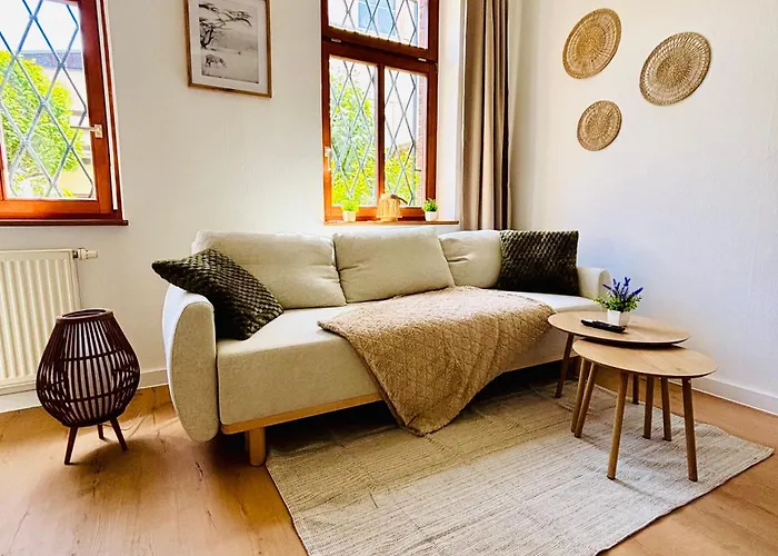 Appartement Stilvolles Boho Studio-birgit S-bahn-wifi-garten Erfurt