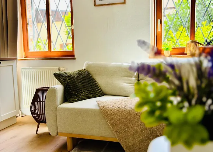 Stilvolles Boho Studio-birgit S-bahn-wifi-garten Daire Erfurt